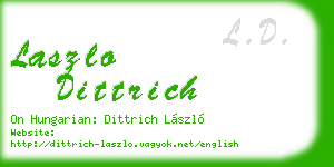 laszlo dittrich business card
