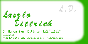 laszlo dittrich business card